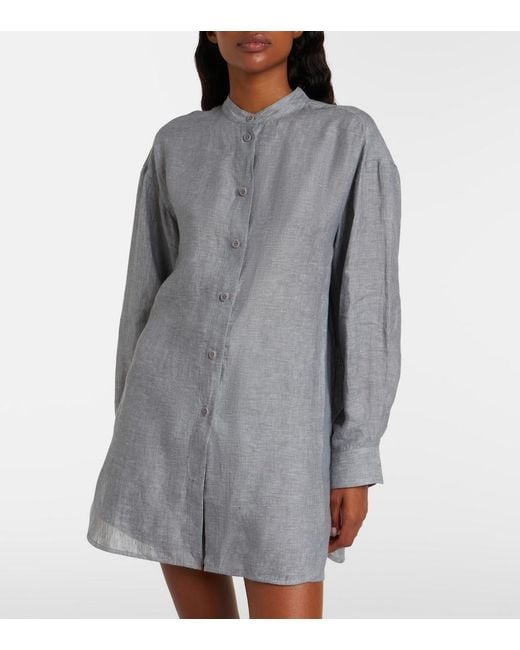 Eres Gray Exact Linen Shirt