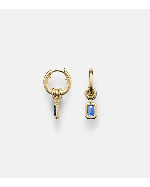 Spinelli Kilcollin Blue Zahra 18Kt Hoop Earrings With Sapphires