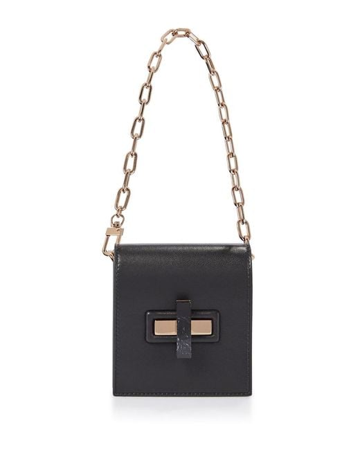 Gabriela Hearst Black Fiona Leather Clutch