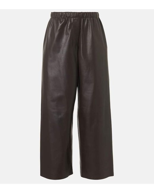 Pantaloni A Gamba Larga Yani di The Row in Gray