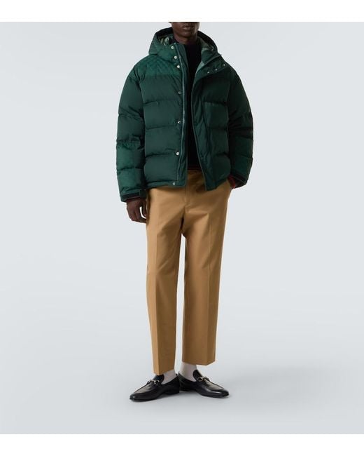 Gucci Green Gg Down Jacket for men