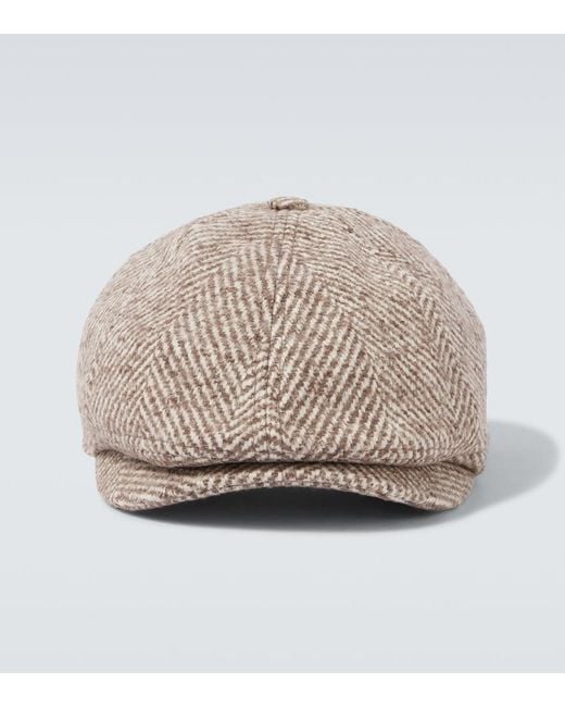 Cappello di Brunello Cucinelli in Natural da Uomo