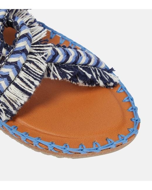 Zimmermann Multicolor Braided Strap Sandals