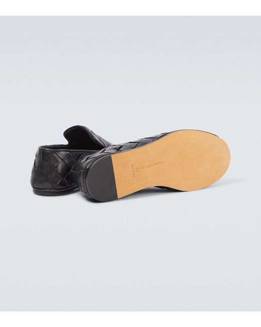 Bottega Veneta Black Luxury Lambskin Slipper for men