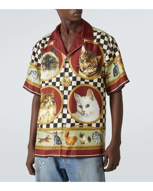 Camicia di Dolce & Gabbana in Red da Uomo