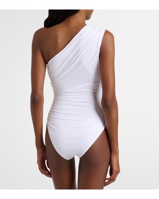 Melissa Odabash White Arizona One-Shoulder Swimsuit
