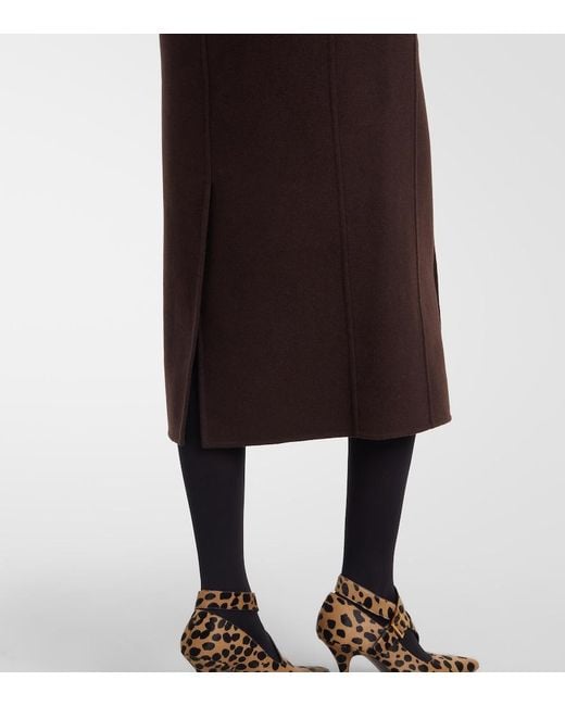 Khaite Black Jelson Wool Wrap Coat