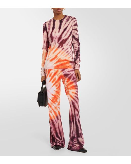 Gabriela Hearst Pink Jameson Tie-Dye Wool And Cashmere Sweater