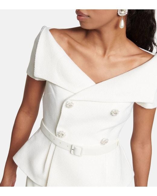 knee length dresses for ladies Eyelet Fit & Flare Dress