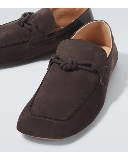 Bottega Veneta Brown Daddy Suede Loafers for men