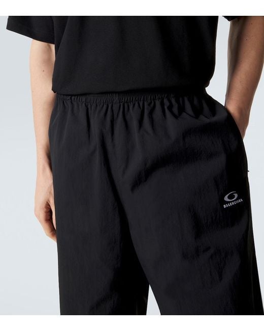 Balenciaga Black Jersey Bermuda Shorts for men