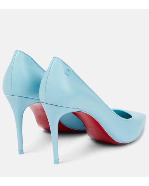 Christian Louboutin Blue Sporty Kate 85 Leather Heeled Courts