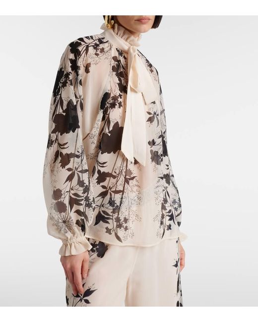 Blouse Cerere En Soie A Fleurs LaDoubleJ en coloris Multicolor