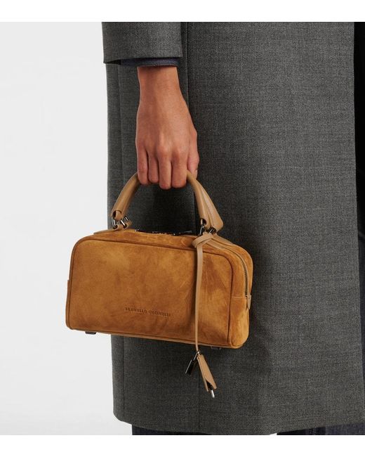 Borsa Small di Brunello Cucinelli in Brown