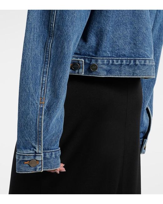 Khaite Blue Saunder Denim Jacket