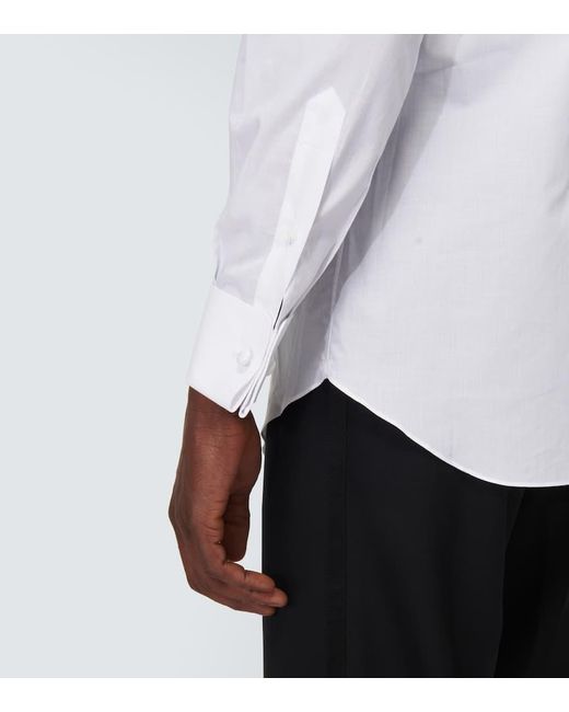 Camicia in cotone di Brioni in White da Uomo