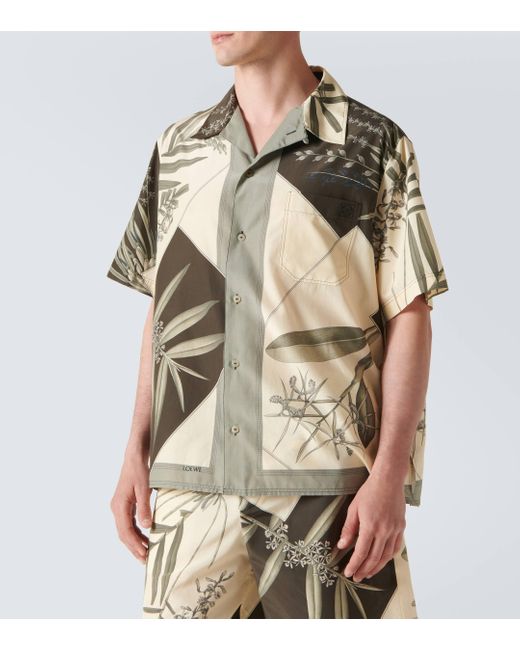 Loewe Metallic Paula's Ibiza Cotton And Silk Shirt for men