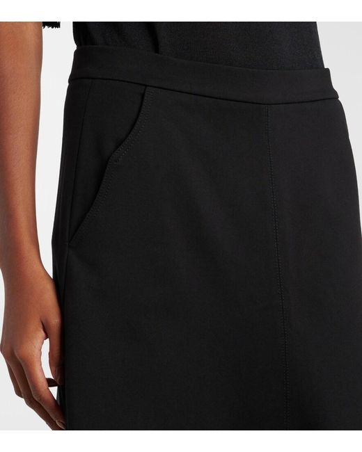 Dorothee Schumacher Black Emotional Essence Jersey Midi Skirt