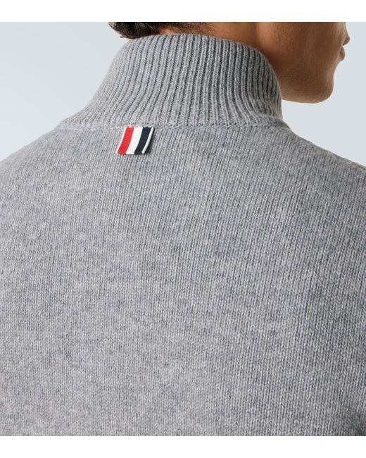 Thom Browne Pullover 4-Bar Aus Schurwolle in Gray für Herren