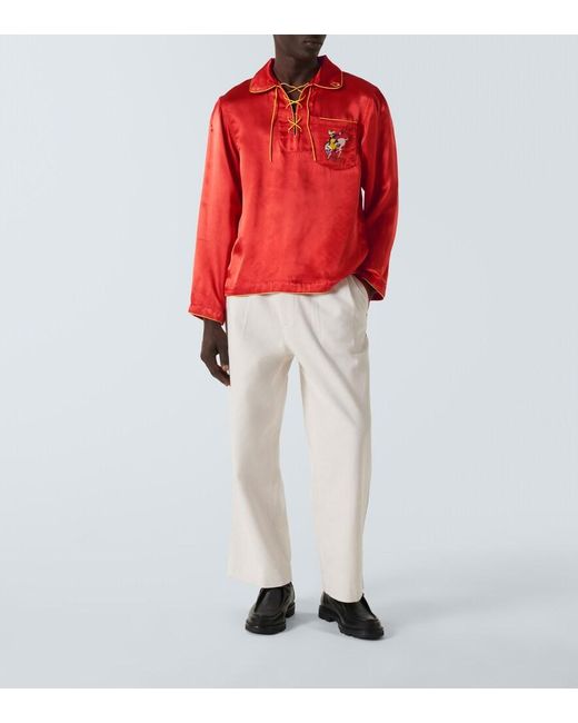 Bode Bronco Embroidered Shirt for men