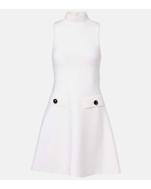 Dorothee Schumacher White Minikleid Sharp Ambition Aus Einem Wollgemisch