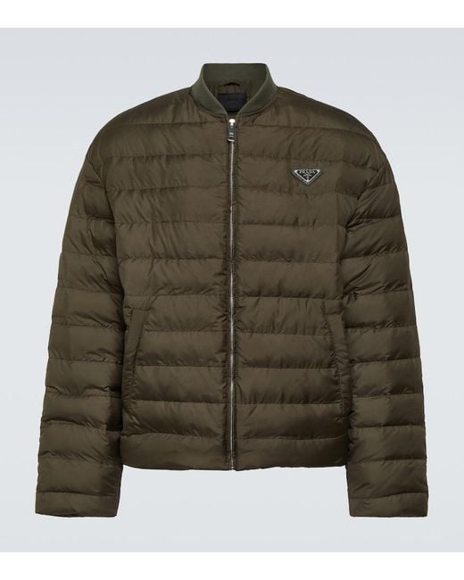 Prada Green Down Jacket for men