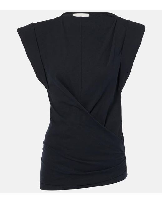 Tank Top Maisan De Jersey De Algodon Isabel Marant de color Black