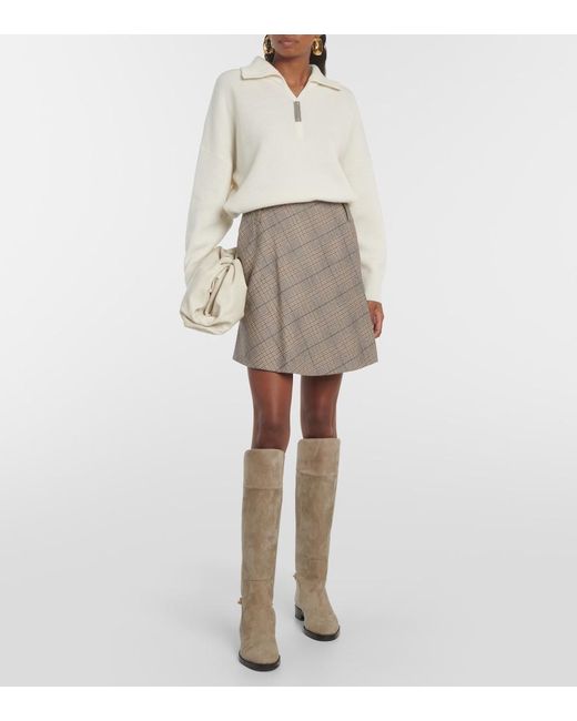 Jimmy Choo Brown Nell Suede Knee-High Boots