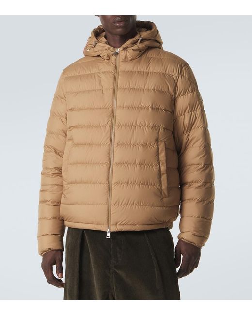 Moncler Brown Cropped Down Jacket for men