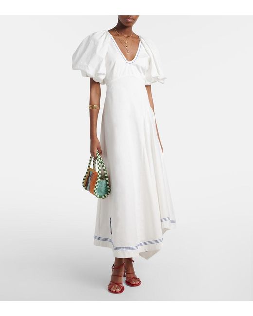 ALÉMAIS White Cotton Maxi Dress