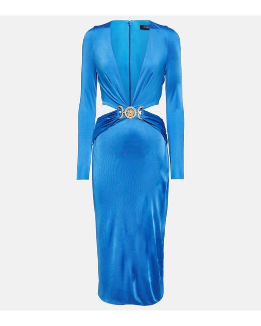 Robe Midi Versace en coloris Blue