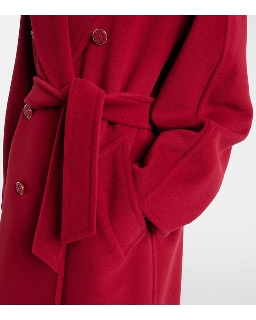 Max Mara Red 101801 Icon Wool And Cashmere Coat
