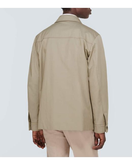 Loro Piana Natural Sanda Cotton-Blend Overshirt for men