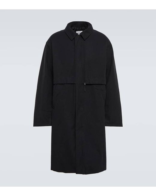 Y-3 Black Classic Melton Gore-tex® Coat for men