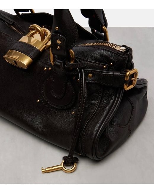 Chloé Black Paddington Small Leather Shoulder Bag