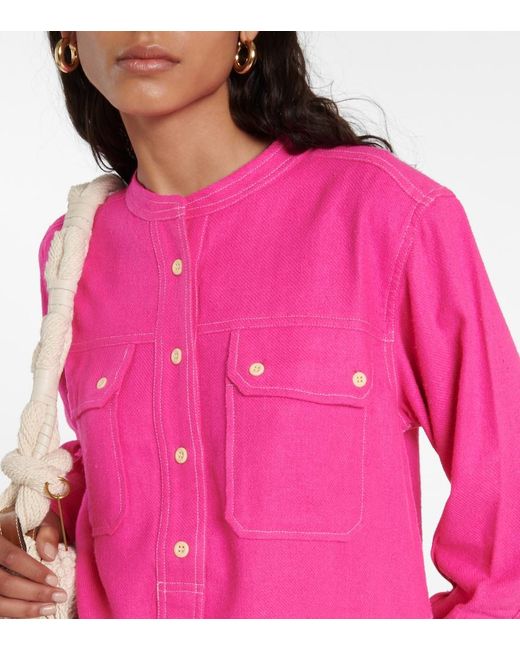 Isabel Marant Pink Tecoyo Silk Top