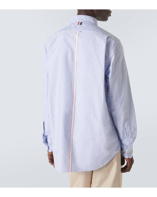 Thom Browne Oxford-Hemd aus Baumwolle in Blue für Herren