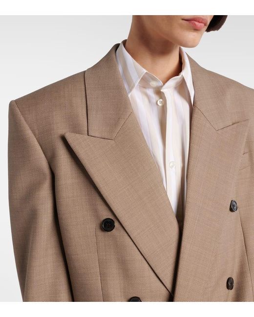 Saint Laurent Natural Wool Blazer