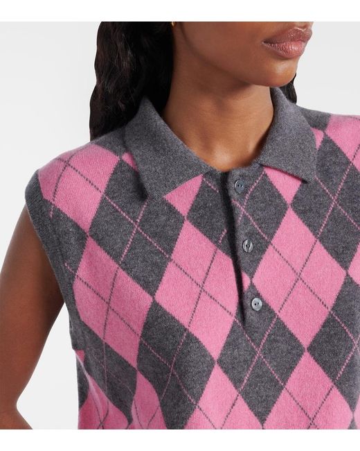 Lisa Yang Pink Riana Cashmere Vest