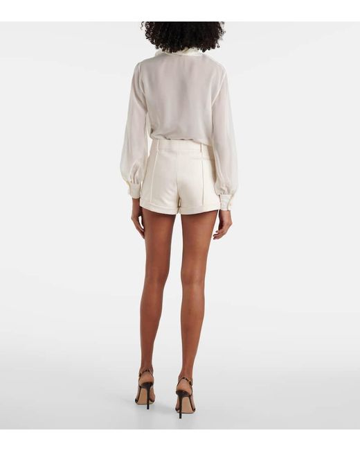 Tom Ford White Shorts Aus Einem Baumwollgemisch