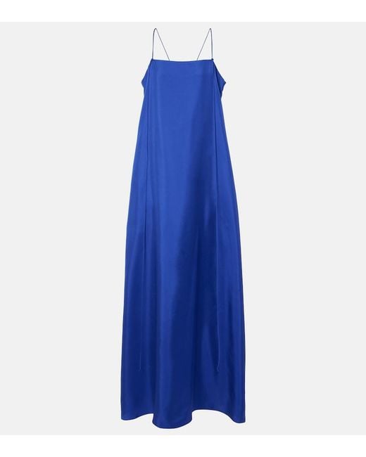 Rohe Blue Silk Maxi Dress