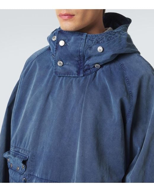 A.PRESSE Blue Cotton Jacket for men