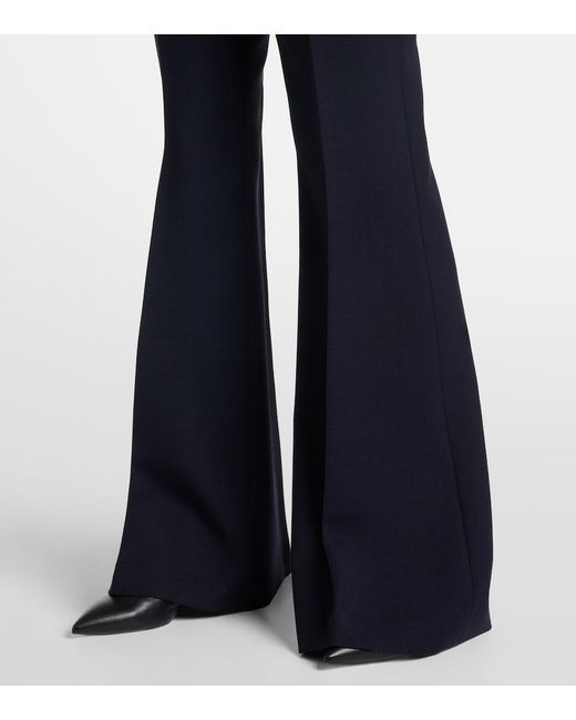 Gabriela Hearst Blue Rhein Wool Flared Pants