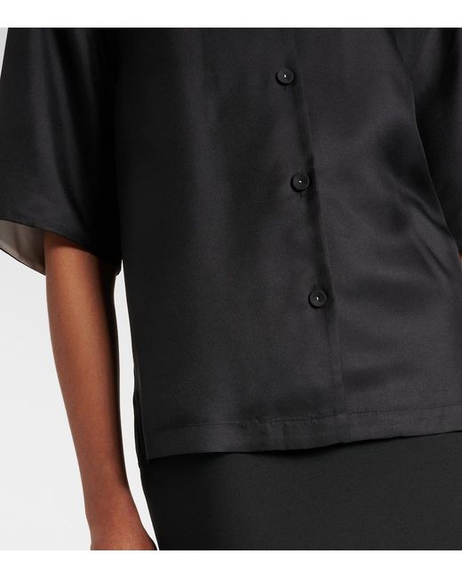 Rohe Black Silk Shirt