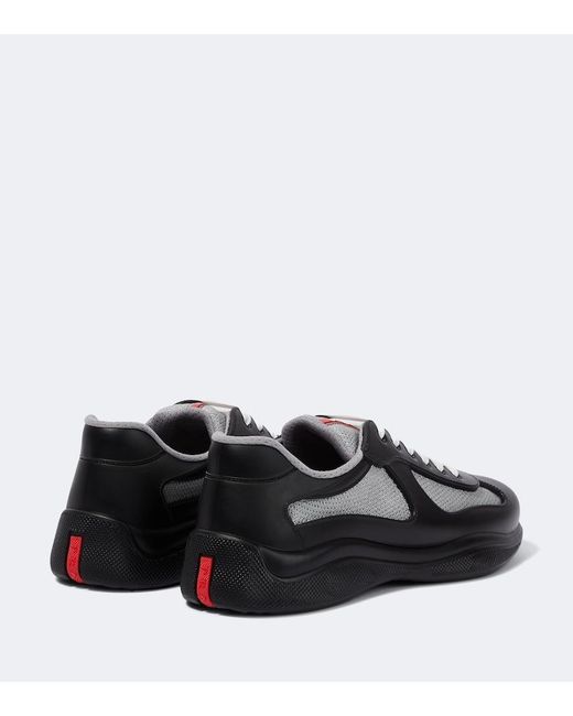 Prada Black Recycled Polyester-blend Sneakers for men