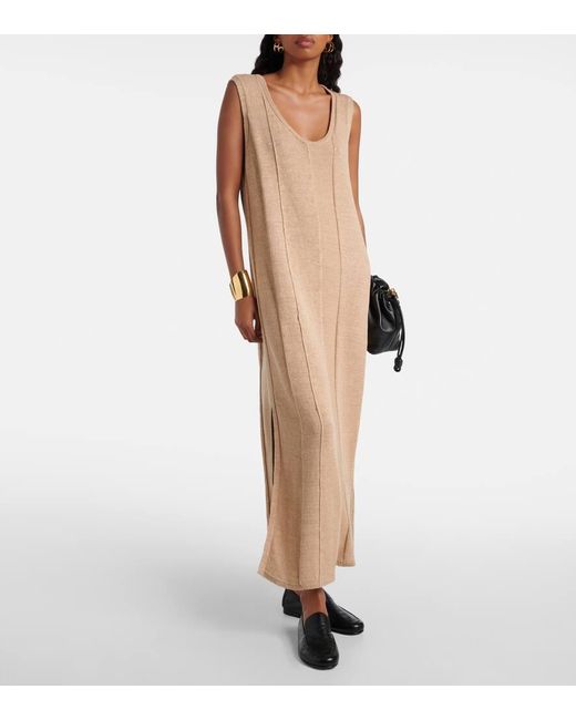 Joseph Natural Linen-blend Maxi Dress