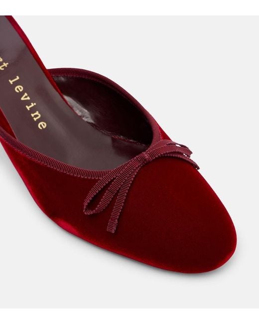 Herbert Levine Red 24/7 Velvet Mules