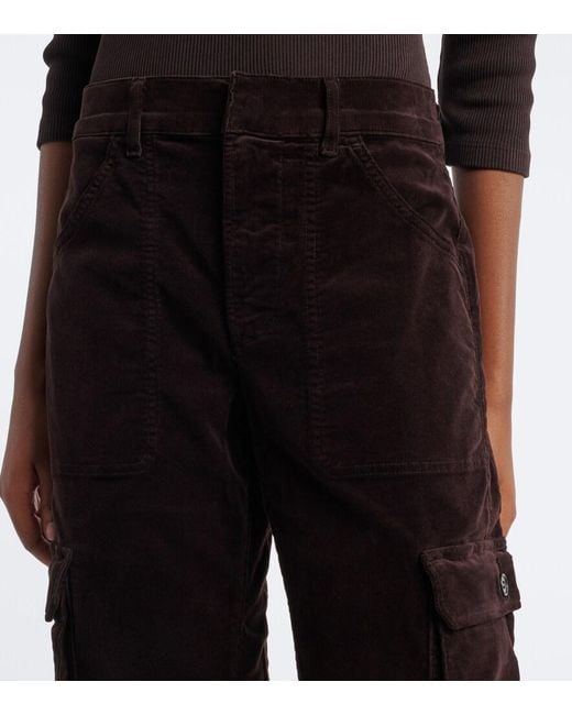 Citizens of Humanity Black Thassos Cotton Corduroy Wide-Leg Pants