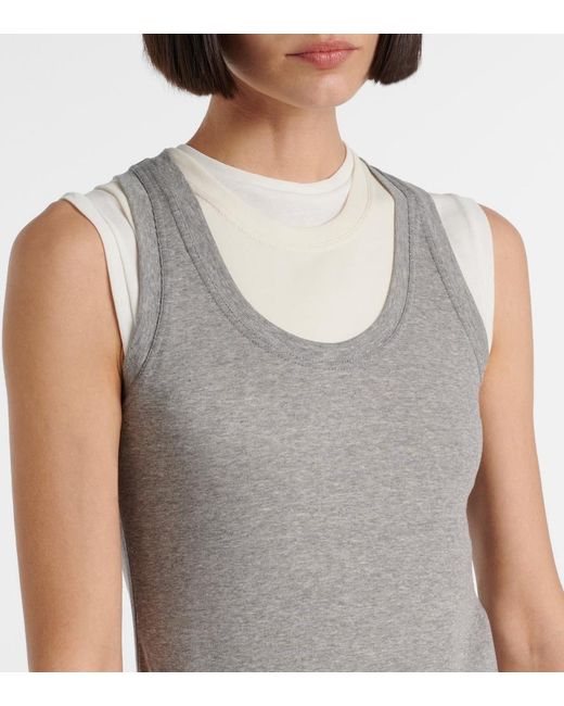 Jil Sander Gray Set Of 3 Cotton Tank Tops