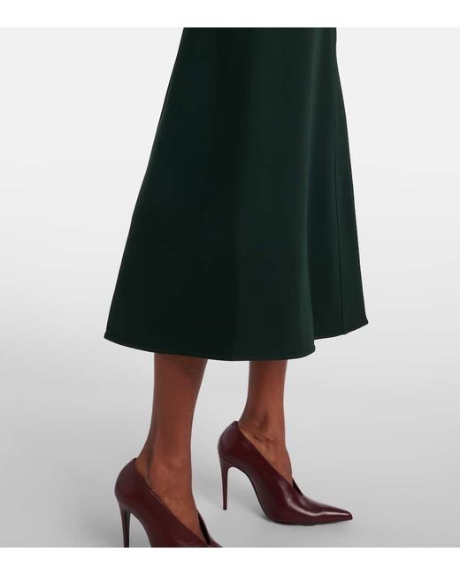 Victoria Beckham Black Midikleid Dolman Aus Cady